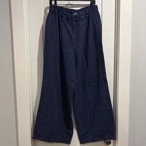 Aerie Women's Navy Striped Joggers